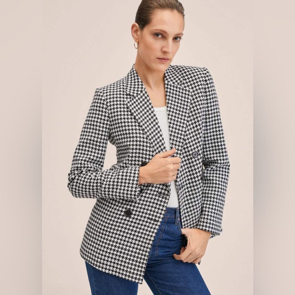 Who What Wear Houndstooth Blazer